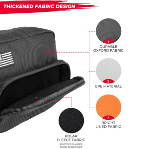 Sac à outils universel pour guidon de moto Pochette respirante en nylon avec fermeture à glissière Sacoche de selle personnalisée Cruiser Softail Sportster - Product Image 4