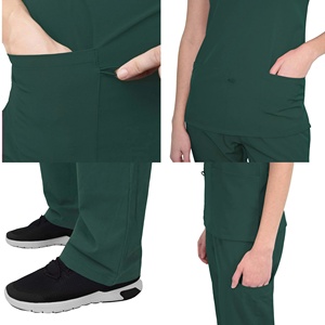Uniformes médicos de primera calidad a precio de fábrica para mujer y hombre, conjunto de uniformes médicos, top y pantalones, venta al por mayor. - Product Image 5