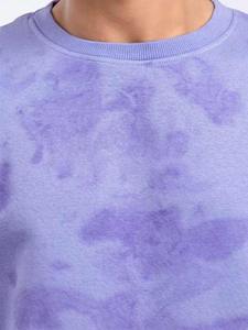 Jersey de manga larga con lavado solar de 100% algodón de gran tamaño de alta calidad, sudadera para hombre, Sudadera de cuello redondo en blanco personalizada - Product Image 5