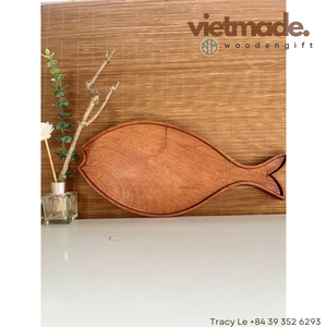 ถาดเสริฟอาหารไม้ธรรมชาติเป็นมิตรกับสิ่งแวดล้อมทางเลือกยอดขายดีที่สุดการออกแบบปลาที่ไม่ซ้ําใครตามคําขอของลูกค้าจากเวียดนาม - Product Image 5