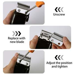 Cuchillas de Repuesto Profesionales para Cortapelos, de Aleación de Titanio y Acero Inoxidable, Eléctricas, con Alimentación USB, Compatibles con EE. UU. - Product Image 6