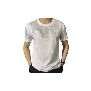 เสื้อยืดคอกลมแขนสั้นผ้าฝ้าย 100% คุณภาพสูงสั่งทำพิเศษ เนื้อผ้าระบายอากาศ แห้งเร็ว ทรงปกติสำหรับผู้ชาย - Product Image 6