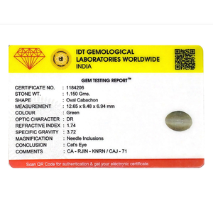Piedra Preciosa Mineral de Ojo de Gato Verde de Alta Calidad de 5.75 Quilates, Pulida, en Forma de Bola, para Accesorios de Joyería, Tamaño Personalizable - Product Image 4