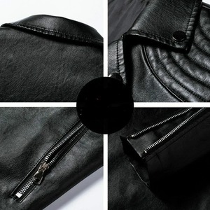 ABRA SPORTS Chaqueta Acolchada de Cuero PU de Alta Calidad para Hombre, Estilo Moderno con Cuello Alto y Cremallera, Estilo Urbano, Venta al Por Mayor - Product Image 3