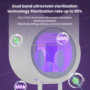 <span class=keywords><strong>Sterilizzatore</strong></span> per Spazzolini da Denti <span class=keywords><strong>UV</strong></span> Versione Aggiornata, Montaggio a Parete, Ricaricabile, con Asciugatura ad Aria - Product Image 4