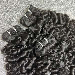 100% extensiones de cabello humano cabello de trama rizada birmana cabello crudo vietnamita un donante - Product Image 3