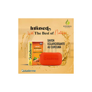 Savon corporel blanchissant à base de plantes de qualité supérieure Gutaderme, 100 % naturel et biologique, de fournisseur indien en gros, pour femmes - Product Image 1