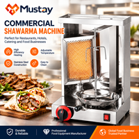 Vente directe usine : Machine à kebab au gaz GPL à 1 brûleur, grill rotatif automatique pour poulet et doner kebab, barbecue