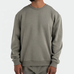OEM Casual Custom Logo Printed <b>Crewneck</b> Men's Hoodies & Sweatshirts Drop Shoulder Unisex Sweatshirt wholesale price Garments - Product Image 3