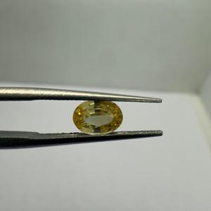 Saphir jaune chauffé en gros forme ovale à facettes pierres précieuses en vrac polies pour la fabrication de bijoux qualité étonnante naturelle - Product Image 1