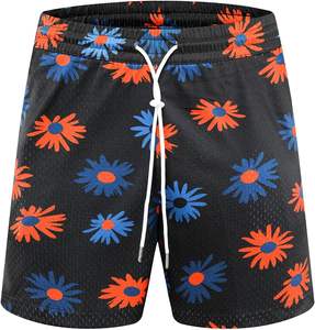 Shorts de basket-ball personnalisés brodés, 100% coton respirant, écologiques, à séchage rapide, vêtements de sport, 2025 - Product Image 1