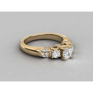 Anillo Solitario de Oro de 10K para Mujer con Diamante Cultivado en Laboratorio - Product Image 4