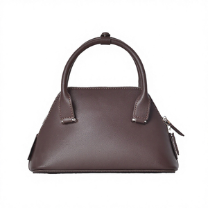 Sac Boston en Cuir Véritable Neuf pour Femme, Fermeture Éclair, Imperméable, Bandoulière, 23x9x15CM, Luxe et Tendance 08 - Product Image 2