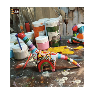 ของตกแต่งแขวนผนังทำจากไม้ช่างฝีมือ: ของเล่นไม้แกะสลัก3D วาดด้วยมือของที่ระลึกของเล่นปลาไม้และงานฝีมือจากไม้แกะสลัก - Product Image 2