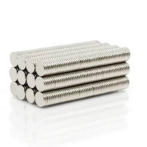 Imán de disco de neodimio permanente superfuerte de 8x5mm, imán de tierras raras redondo fino, 1-5mm de espesor, uso Industrial NdFeB de alta potencia - Product Image 4