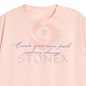 OEM High Quality Men's Summer Cotton Short Sleeve <b>Tshirt</b> Custom Boxy Loose Knitted Round Neck Custom Printed T-Shirt - Product Image 3