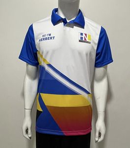 Polo de golf hecho a medida para hombre, camisa de manga corta de alta calidad, diseño informal, impresión personalizada para la venta - Product Image 2