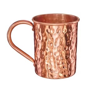 Taza de cobre estándar de primera calidad con asa Taza de metal personalizada para restaurantes Fiestas Agua y regalos - Product Image 4