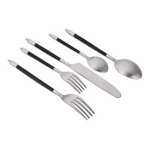 Vaisselle de restaurant ensemble de couverts fourchette en métal couverts avec poignée multicolore argenterie ustensiles de salle à manger élégants pour hôtels - Product Image 1