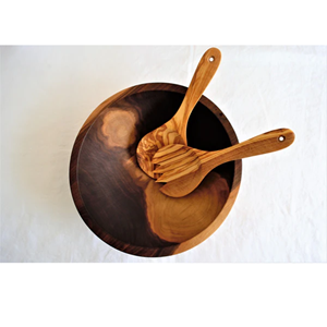 Cuenco cónico de madera Natural de alta calidad, cuenco para servir de madera de Acacia, utensilios de cocina pulidos, novedad, venta al por mayor - Product Image 6