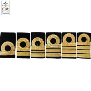 Paulette erchant apaptain oyoyal anks 1 URL urna y 3 Stripes pauniform paupaulettes con Gold etallic ench rench - Product Image 2