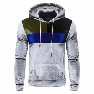 Sudadera con capucha de terciopelo personalizada de fábrica Sudaderas con capucha de terciopelo de peso pesado de alta calidad para hombres Sudaderas con capucha con logotipo bordado - Product Image 1