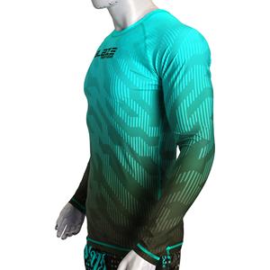 เสื้อ rashguard ซับลิเมตสำหรับผู้ชายแขนยาวสำหรับฟิตเนสยิมฟิตเนส BJJ การฝึกอบรมที่จำเป็น - Product Image 1