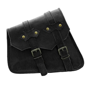 Crazy Horse Sac de selle de guidon de moto en cuir véritable imperméable Sac et boîtes de vélo personnalisés pour vélo - Product Image 1