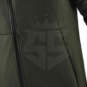 Sweat-shirts de sport à capuche en coton mélangé, couleur unie, légers, pour l'hiver, service OEM, vente en gros, écologiques, respirants, en polaire, pour hommes - Product Image 3