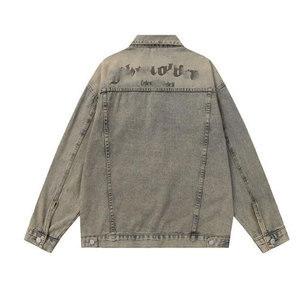 Vestes en jean à col montant pour hommes, fabrication professionnelle, prix abordable, haute qualité, écologiques, vente en gros, best-seller - Product Image 2