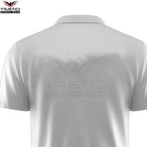 Meilleure qualité respirant hommes pour polos conception de logo personnalisable motif solide tissu tricoté dernier style - Product Image 6