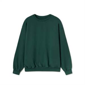 Sudadera de cuello redondo de lana para mujer con tela suave, perfecta para capas, descanso y ropa de calle informal - Product Image 1