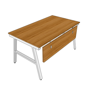 BFAB006-140x80cm ABamboo Minimalist Design Footrest Assembly Required Steel Frame <b>Workstation</b> - Product Image 5