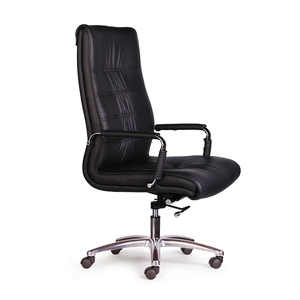 Paula 01 HOGVP007 Chaise de Direction Ergonomique en Cuir Premium avec Base Pivotante et Hauteur Réglable, Style Contemporain pour Ateliers et Écoles - Product Image 1