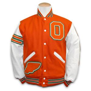 Chaqueta Varsity de Béisbol con Bordado de Lana y Camuflaje, Diseño Vintage, Color y Talla Personalizables, con Logotipo Personalizado para Hombre - Product Image 1