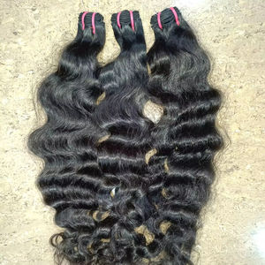 ผมเรมมี่หยักศกอินเดียผมมนุษย์สีธรรมชาติส่งตรงจากอินเดีย - Product Image 1