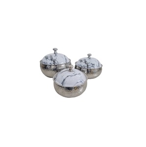 Lujoso Servidor de alimentos de acero inoxidable con aislamiento de doble pared Diseño clásico Cazuelas calientes para servicio de catering de buffet - Product Image 3