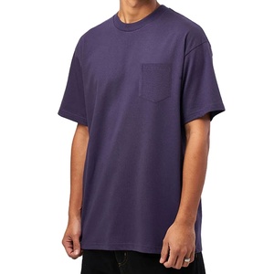 Vente d'usine Nouveau design T-shirt homme à poche poitrine respirant séchage rapide personnalisé OEM Toile Polyester/Coton de haute qualité - Product Image 1