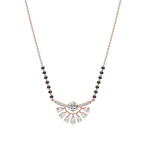 <b>Sunrise</b> Glow Diamond Mangalsutra Necklace - Product Image 1