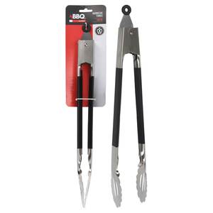Pinzas para Barbacoa de Acero Inoxidable Cromadas y Negras de 46 cm C04000120, Herramientas para Barbacoa - Product Image 1