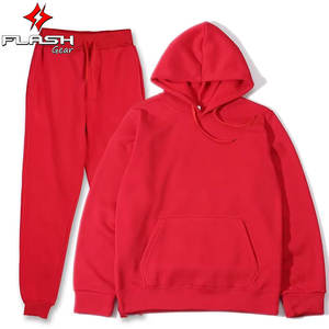 Vêtements de sport en velours de couleur unie ensemble deux pièces sweat à capuche chaud pantalons de survêtement Jogging automne/hiver survêtement décontracté ample automne - Product Image 2