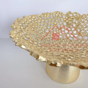 Bol à fleurs décoratif en forme de corail doré pour dessus de Table/bol à pop-corn décoratif en forme de puce dorée pour la vaisselle - Product Image 6