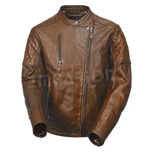 Biker Vintage Moto Racer Retro Moto veste en cuir véritable Moto de course veste en cuir véritable - Product Image 1