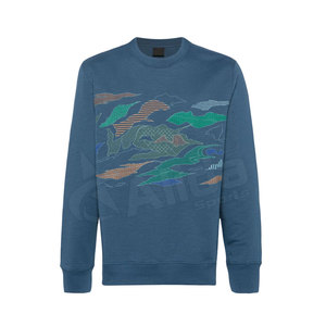 เสื้อสเวตเตอร์ปักเข้ารูปทรงหลวมสำหรับผู้ชายเสื้อมีฮู้ดลำลองสำหรับผู้ใหญ่ฤดูหนาว - Product Image 1