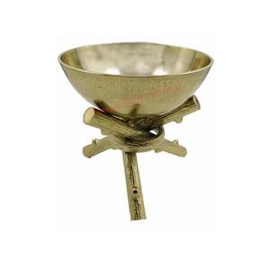 Bol en laiton de haute qualité de conception tendance de forme ronde avec poignées Fournitures de cuisine personnalisables - Product Image 3