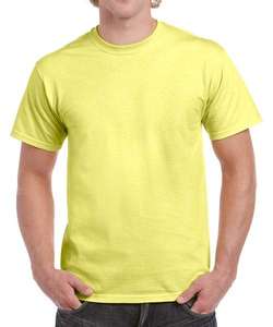 T-shirt à manches courtes jaune foncé pour hommes femmes jersey de coton unisexe microfibre séchage rapide respirant hommes t-shirt - Product Image 1