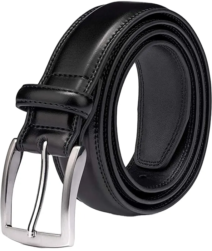 2021 Luxury Brand Men Real Slide Buckle Belt Genuine Cow Leather Belt for Men Real Leather Belts ODM Customized Logo Hide Accept