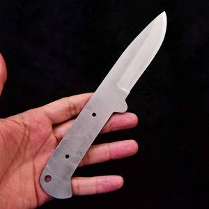 Kit de lames vierges en acier 1095 Nordic Forge pour couteau à lame fixe EDC, pointe tombante, finition satinée, fabrication OEM, lame pleine, bushcraft, chasse - Product Image 4