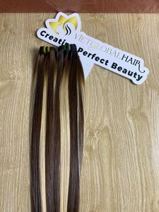 Superventas 100% mechones de cabello humano Natural recto Piano Color vietnamita virgen cutícula alineada cabello - Product Image 3