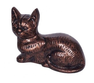 Urne de crémation pour animaux de compagnie gravée pour chat Urne en métal pour chat et chien - Product Image 1